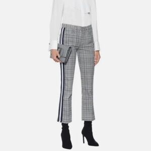 Mother Jeans women’s Insider Ankle Grey/Blue Plaid Pants Size 26